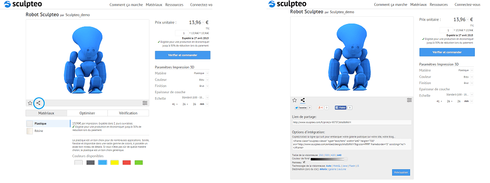 embed 3D viewer affiliation
