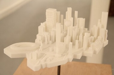 3D printed architecture mockup
