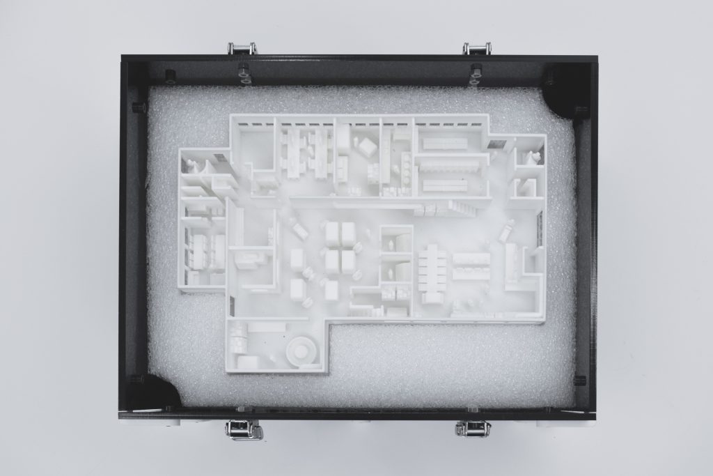 Transport box top view