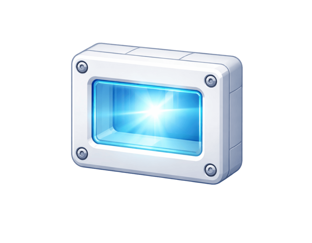 Transparent screen casing