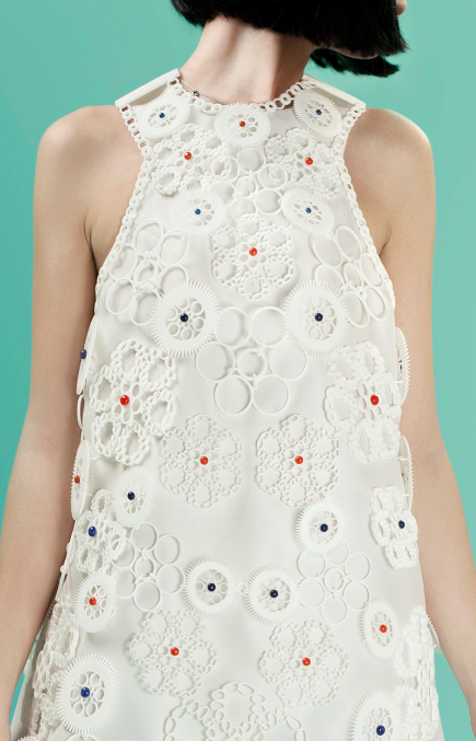 3D printed clothes anastasia Ruiz white