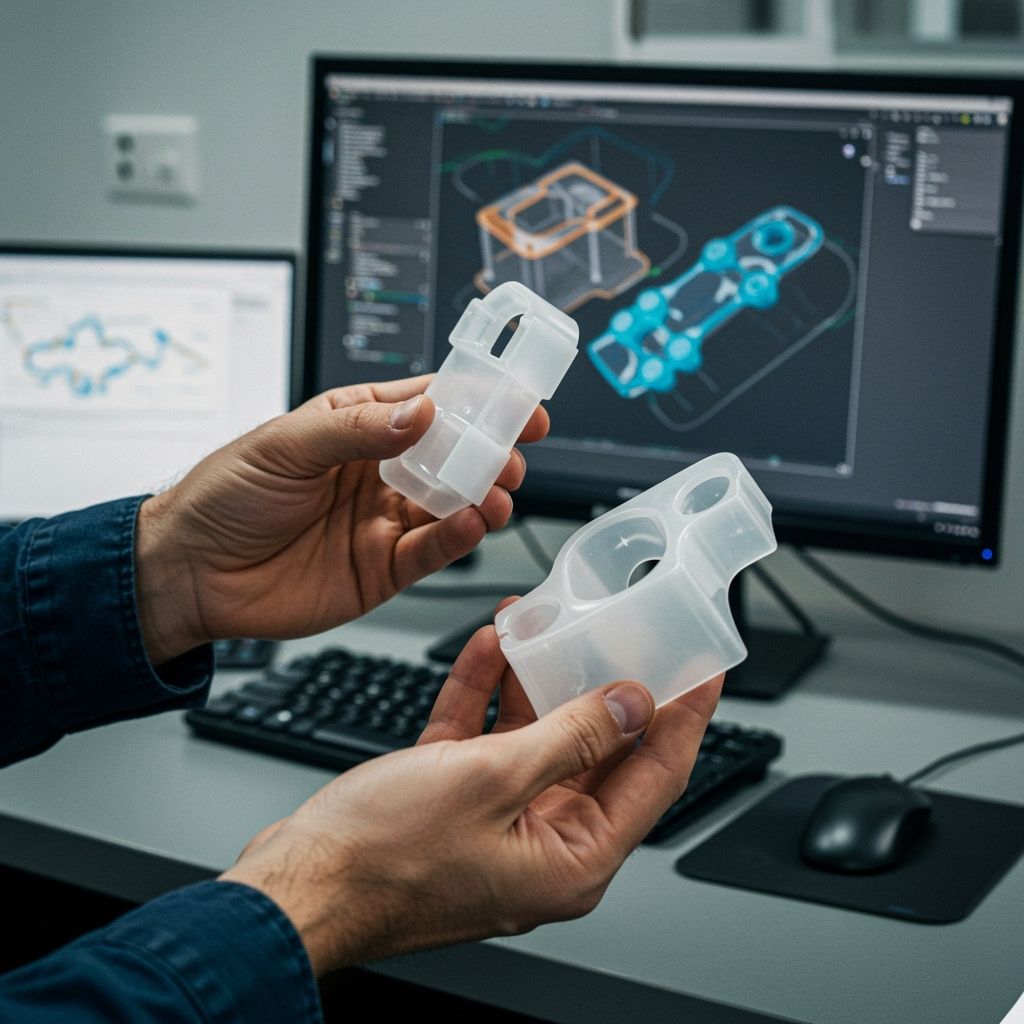 Retro-engineering plastic parts